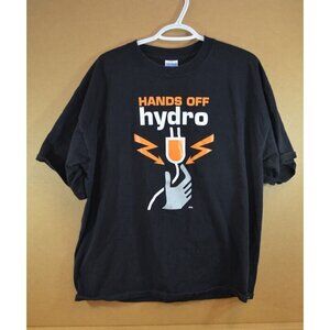 Hands Off Hydro T-Shirt Men's XL Gildan Ultra Cotton Heavyweight Black BC